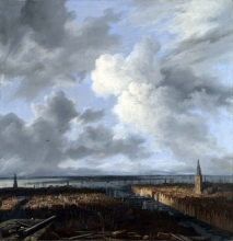 212/ruisdael, jacob isaackszon van - a panoramic view of amsterdam looking towards the ij